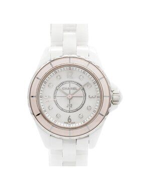 Chanel Diamond White Dial Watch
